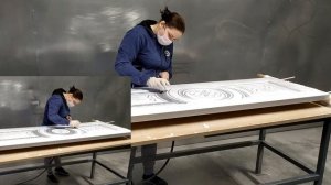 14. Патинирование дверей dreamdoors. Белая, золотая, серебрянная патина.
