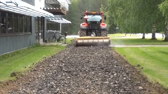 Снятие асфальта за один проход ротоватором MeriCrusher. MeriRoad. Дорожная фреза Стабилизатор грунт
