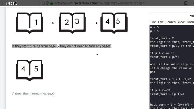 A hackerank Challenge: Book drawing problem solution in Python 3