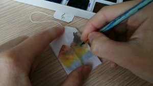 Рисую на ЧАЙНОМ ПАКЕТИКЕ | I draw on a TEA BAG