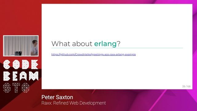 Peter Saxton - Raxx; refined web development - Code BEAM STO смотреть онлайн