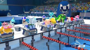 All Team Mario Characters (Swimming) - Mario & Sonic at the Olympic Games Tokyo 2020