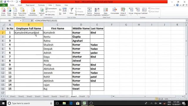 How to Combine & Split Cell Text in Excel Sheet смотреть онлайн
