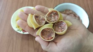 Фаршированные конкильони, или ленивые пельмени