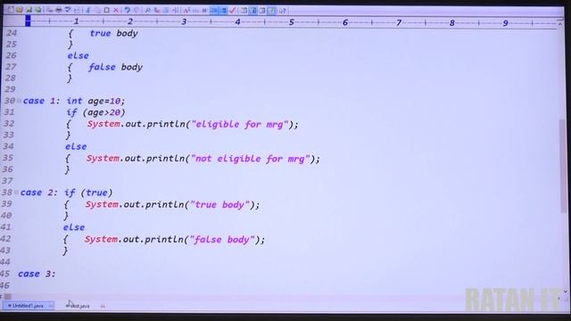 Core java || Flow Control Statements || video-1 || Conditional Statements(If-else) || BY Ratan Sir