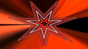 Футаж мигающая красная звезда на красном фоне  /Footage flashing red star on red lines background
