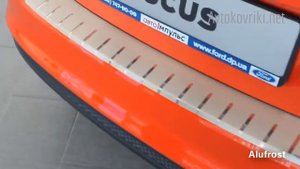 Накладка на бампер с загибом для Ford Focus III 2011-