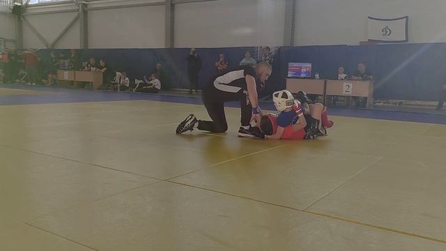 Финал до 38 кг 8-9 лет. Давыдов Андрей (синий) смотреть онлайн