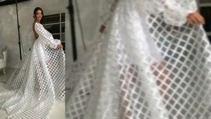 Пошив Crystal one style свадебное платье, съёмный шлейф