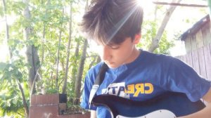 Районы-Кварталы на гитаре 1 струне