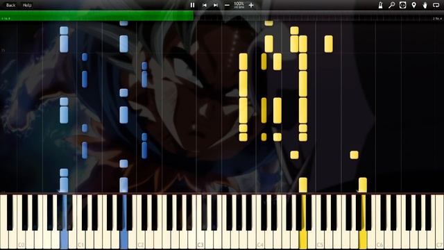 Dragon Ball Super OST - Ultra Instinct (Clash of Gods) | Piano Tutorial смотреть онлайн