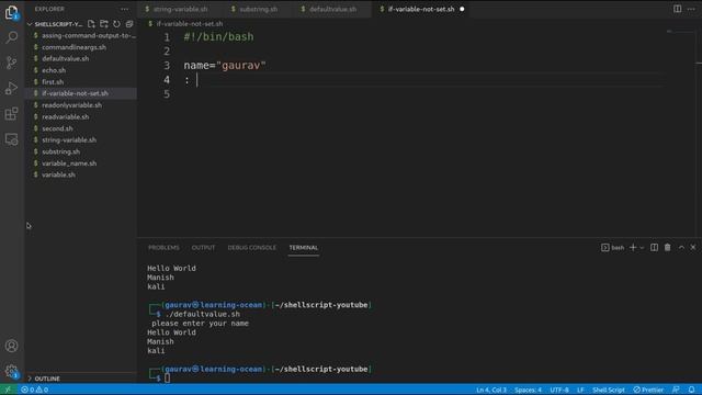 Shell Script tutorials-19- Check is Command line variable passed or not - (In Hindi) смотреть онлайн