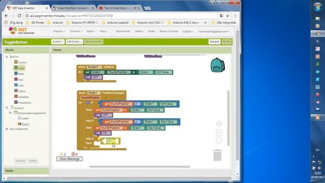 [MIT App Inventor] How to make a toggle button from a slider смотреть онлайн