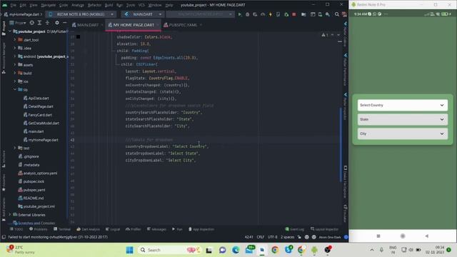 Country State City Picker In Flutter | Flutter Package Of The Week.