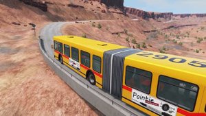 BeamNG Drive - Articulated Bus Test Drive in Utah