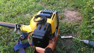 Как завести триммер без стартера.