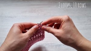 Горизонтальные ажурные дорожки спицами.