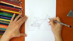 Как нарисовать велосипед. Онлайн-школа рисования "Малевашки"
