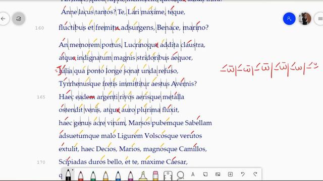 LC IIIA - Scansione metrica in esametro (Virgilio, Georgiche II vv. 149-176) смотреть онлайн