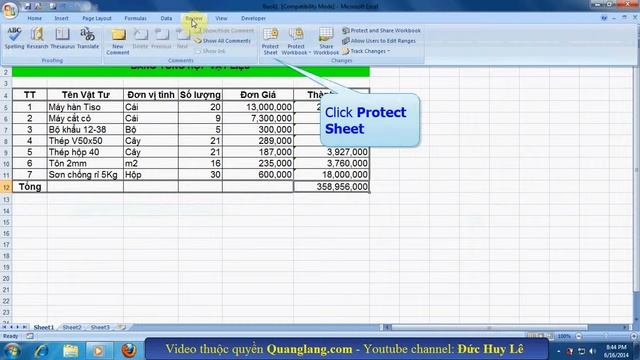 Cách ẩn công thức trong Excel 2007, 2010, 2003, 2013 смотреть онлайн