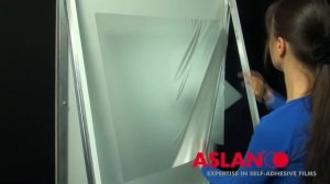 Самоклеящаяся декоративная плёнка для стекла. Сухой монтаж Etched ASLAN E 300