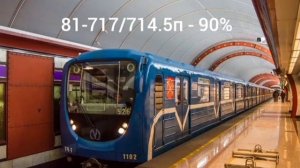 какие шансы встретить поезда на Фрунзенско-Приморской линии метро СПБ