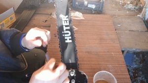 Как настроить бензопилу HUTER из коробки