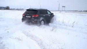 subaru tribeca валит по снегу