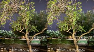 Samsung Galaxy S24 Plus VS iPhone 15 Pro Max Night Mode Camera Comparison