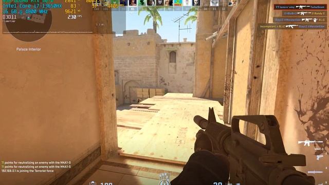 Counter Strike 2 - RTX 4070 Laptop + i7 13650HX (LOW Settings) смотреть онлайн