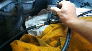 SsangYong Kyron форсунка достаём остаток и фрезеруем