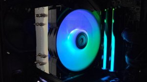 Демонстрация подсветки вентилятора Cougar MHP120 ARGB