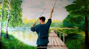 Прямая высокая восьмерка двумя руками часть 1. Короткие обучалки. Фланкировка шашкой