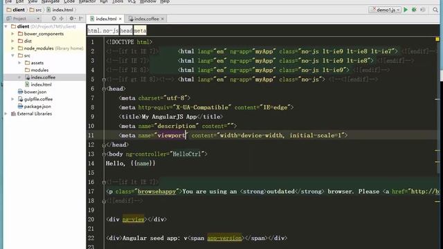 Gulp+Angular+Express实现简易任务管理系统-8.AngularJS初见 смотреть онлайн