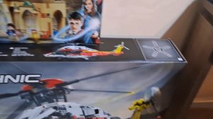 Original LEGO Boxes: Harry Potter Hogwarts Hospital Wing and Technic Airbus H175 Rescue Helicopter