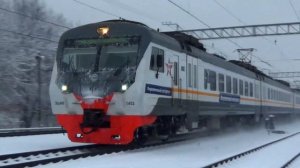 Электропоезд ЭД4М-0452 "Фирменный экспресс" сообщением "Рязань 1 - Москва Казанская"