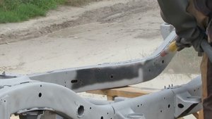 Пескоструй рамы от Nissan patrol