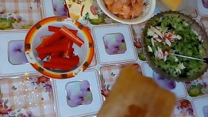 Салат "Ландыш" с Креветками и Крабовыми Палочками