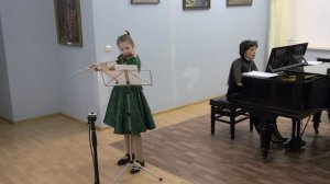 Дж. Раббони Соната 13. Исп. Мария Мокринская 9 лет флейта и Ольга Бер