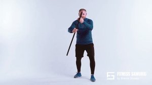 Упражнения с гимнастической палкой для здоровья и самообороны Фитнес Самурай