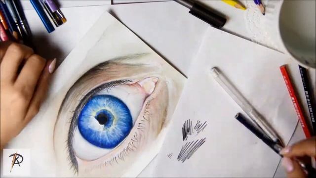 Как нарисовать реалистичный глаз? смотреть онлайн