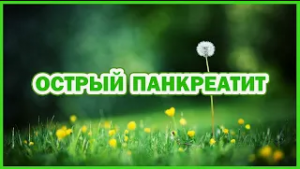 Помощь при панкреатите