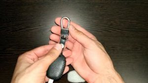 Кожаный чехол с карабином для Автомобильных ключей