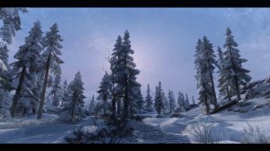 TESV Skyrim Rudy Cathedral Weather zangdar's Edit Clear Snow Sunset Update