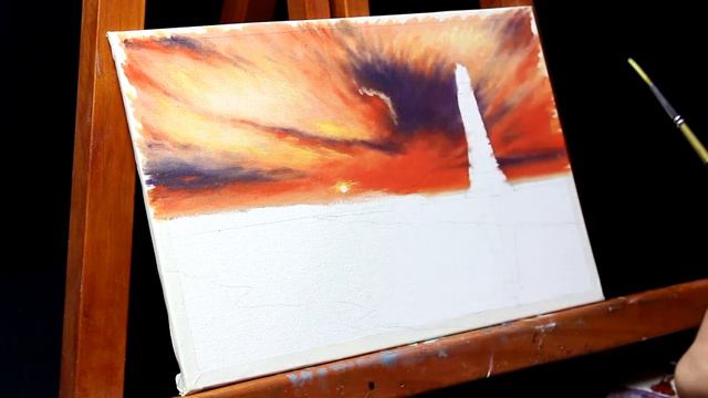 🌇 Cielo Atardecer [ Pintar Marina Oleo ] Detalles Finales 🖌️ смотреть онлайн