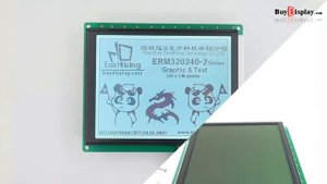 5.7"320x240 LCD Display Graphic Module w/Touch Panel, Black Text on White Background