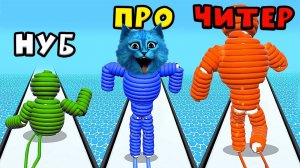 ЭВОЛЮЦИЯ ЧЕЛОВЕКА ВЕРЕВКИ Максимальный Уровень Rope Man Run NOOB vs PRO vs HACKER КОТЁНОК ЛАЙК