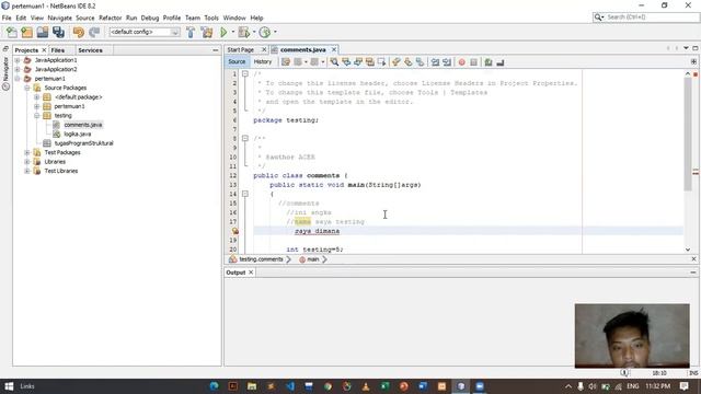 JAVA DASAR 1.KOMENTAR смотреть онлайн