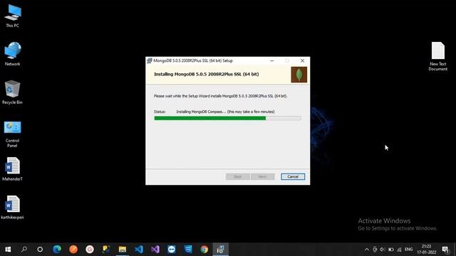How to install MongoDB Community Server 5 0 version in windows10