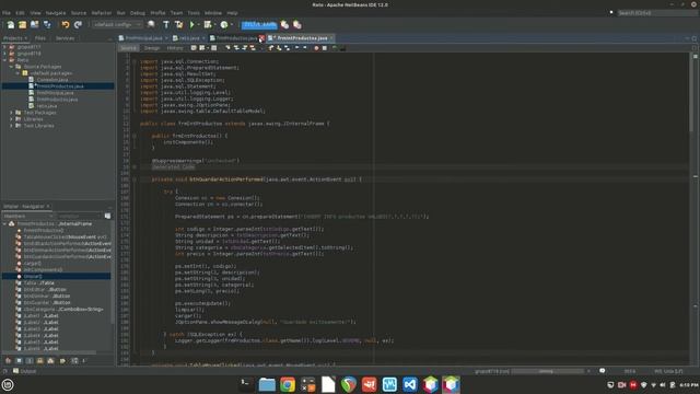 Java SQLite InternalFrame смотреть онлайн